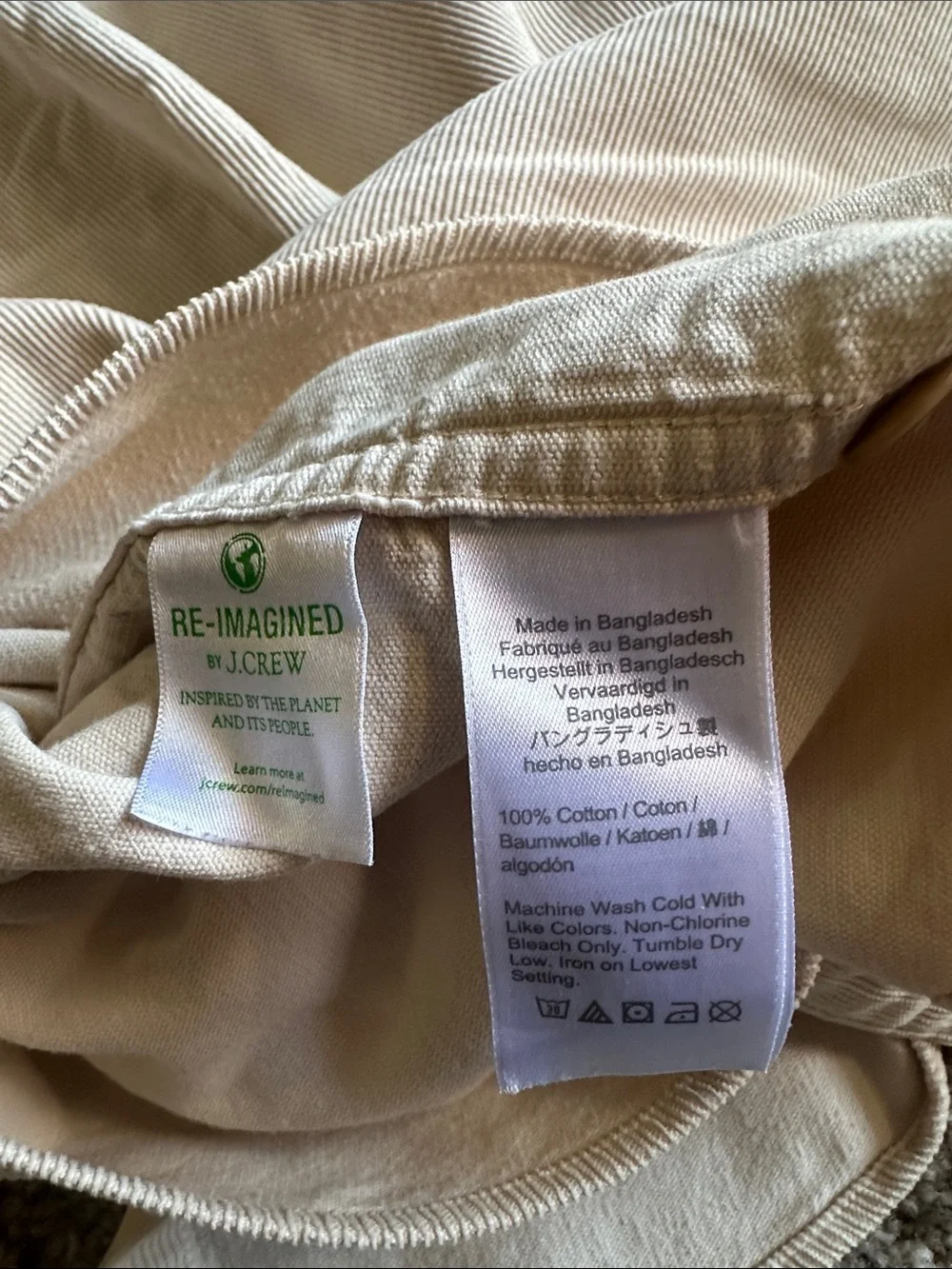 J. Crew Classic Corduroy Shirt Jacket in Light Cream
